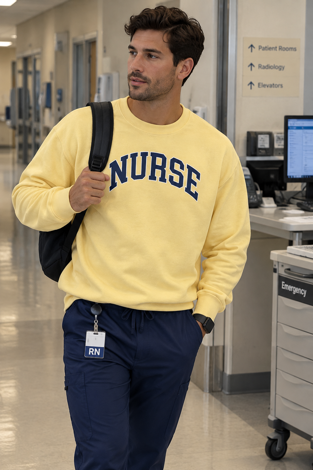 Butter Nurse Varsity Sweater