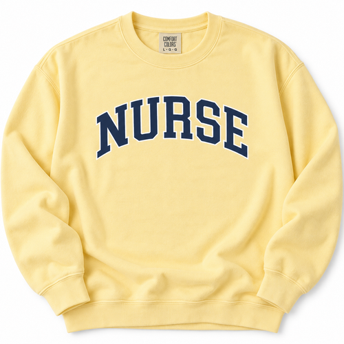 Butter Nurse Varsity Sweater