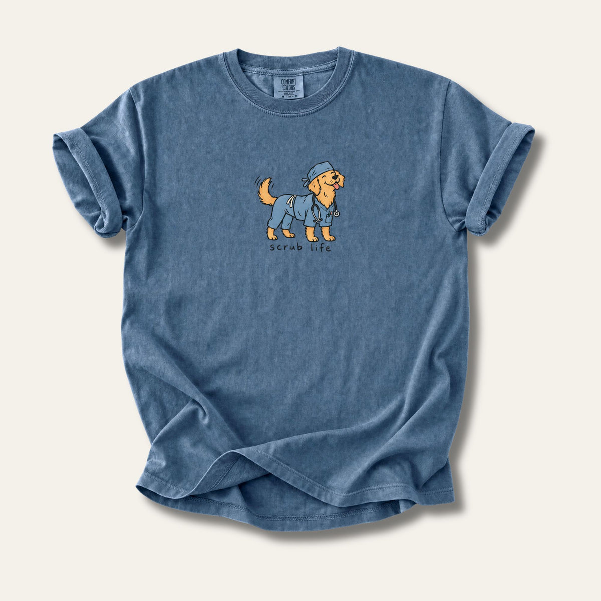 Scrub Life™ Dog Tee Denim