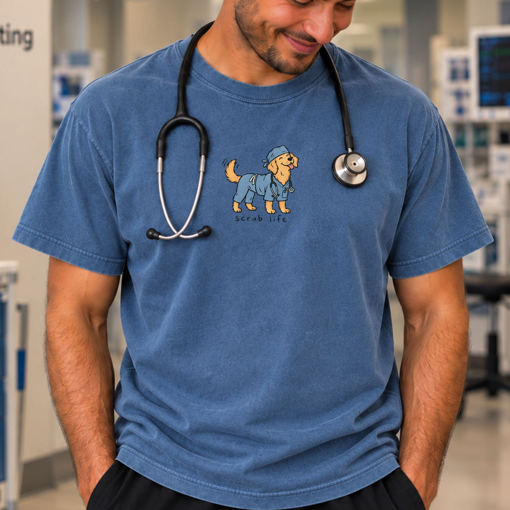 Scrub Life™ Dog Tee Denim